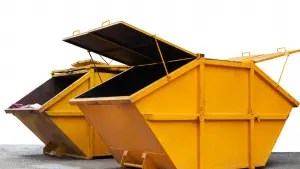 A yellow skip perfect for a private rubbish collection